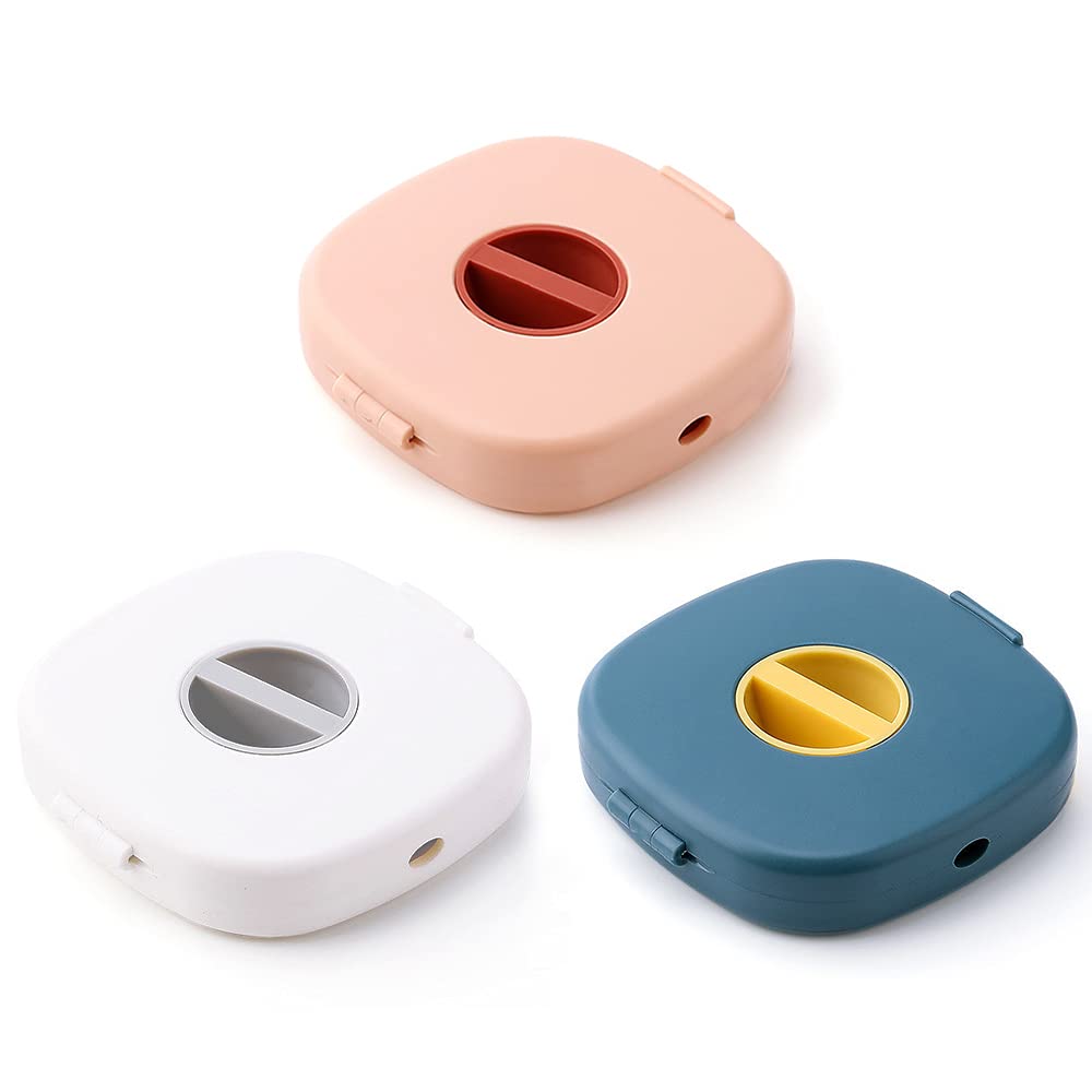 SITAKE Set di 3 Avvolgicavo Estensibili, Portatile Gestione dei Cavi Retrattili per Auricolar Cavo di Ricarica Cable Supporto Girevole Organizer per cavi USB piccoli accessori (3 pezzi quadrati)