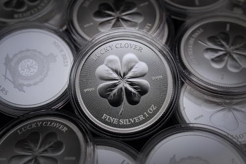 2023-1 oz Silver Lucky Clover Coin Brilliant Uncirculated (in Capsule) with C...