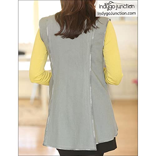 Indygo Junction Patterns Indygo Junction Modern Silhouette Vest Sewing Pattern #TOP7