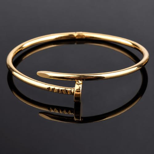 Image of Stylish Gold Plated Bangle for Women | Daily Use Stainless Steel Kada | Anti-Tarnish Waterproof Cuff | Multicolour Crystal Evil Eye | Daily Wear Bracelet For Womens | Premium Gift For Girl