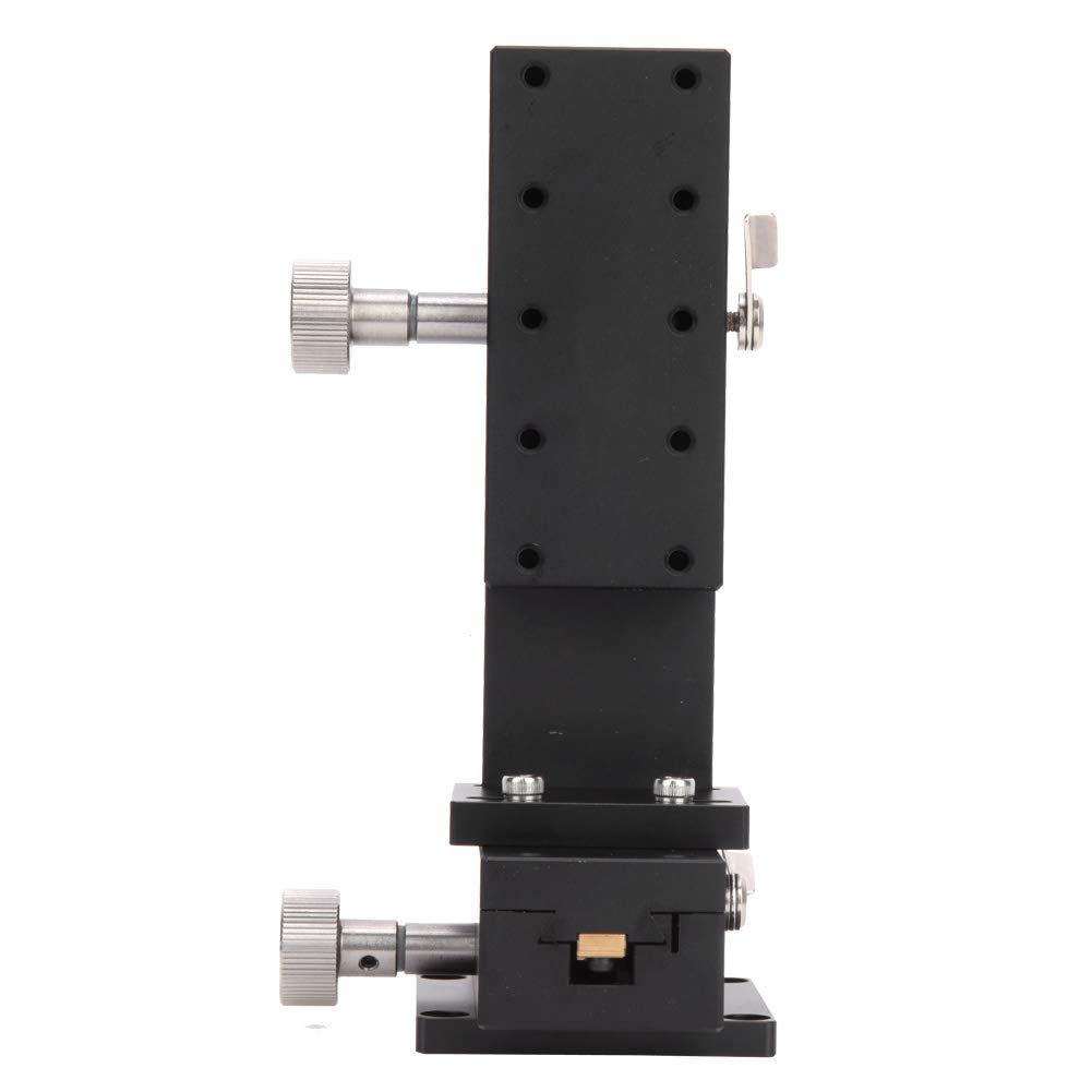 Akozon Piattaforma di Rifilatura Manuale Xz Stadio di Sollevamento Ad Alta Precisione con Ingranaggi 40X90Mm per Strumenti Ottici e Apparecchiature a Semiconduttori
