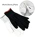 Umaki Automotive Vinyl Wraps Tools Tint Film Kit with 2 Pairs Vinyl Wrap Gloves, 4inch Felt Squeegee, Scraper, Edge Trimmer, Black Utility Vinyl Knife