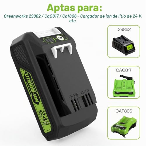 Miniatura 4 de Energup 24v 3,5ah Batería Para Greenworks Batería 24v G24b2 G24b4 Compatible Con Greenworks 24v Las Herramientas Inalámbricas