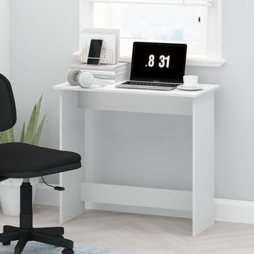 Image of Torche Multipurpose Study Table Durable Pre-Laminated Wood Computer Desk, Space-Saving Workstation for Home & Office (Laptop, Gaming, Writing) (Frosty White)