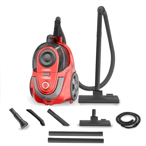 Image of Eureka Forbes Cyclo Vac -24 kPa High Suction Vacuum Cleaner|Cyclonic Technology |Bagless |Compact, Lightweight & Easy to Use |6 Multipurpose Accessories |HEPA Filter |Vario Power |Auto Cord Winding