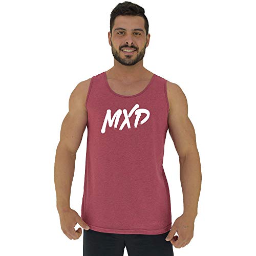 Regata Clássica Masculina MXD Conceito MXD Logo (Mescla vermeho, G)