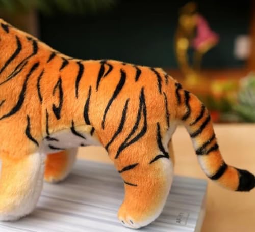 Image of Tickles Siberian Jungle Tiger Soft Stuffed Plush Animal Toy for Kids Boys & Girls Birthday Gift (Color: Yellow & Black Size: 40 cm)