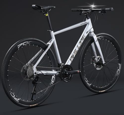 Dazzix Aero Road Bike�́A700C x 32�A24/27/30�i�ϑ��A�A���~�����t���[���A�X�g���[�g/�h���b�v�n���h���o�[�A�f���A���R���g���[���A�����P�[�u�����[�e�B���O�A�f�B�X�N�u���[�L������A�X����ʋ΂ɍœK�ł��B (30��/�X�g