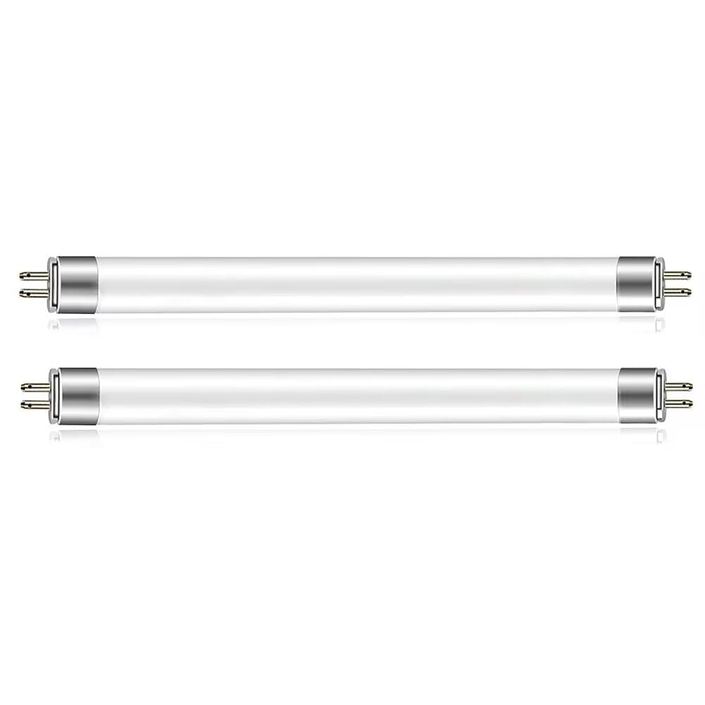 Fluorescent Light Tubes 14W 2 Pack, T5 Fluorescent Tube, Size 563mm, Cool White 6500K, G5 Base Low Energy Consumption Tube Light, Emergency Energy Saving Bulb for Kitchen, Bathroom, Cabinet, Garage