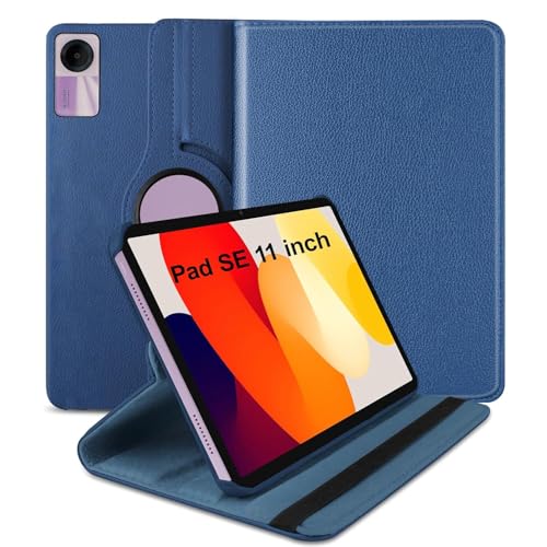 Image of Flip Cover for Xiaomi Redmi Pad SE 11 inch 360 Degree Rotating Cover (Blue)