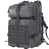 Leaper Military Tactical Backpacks 3 Day Assault Pack Hiking Backpack 42L Gray
