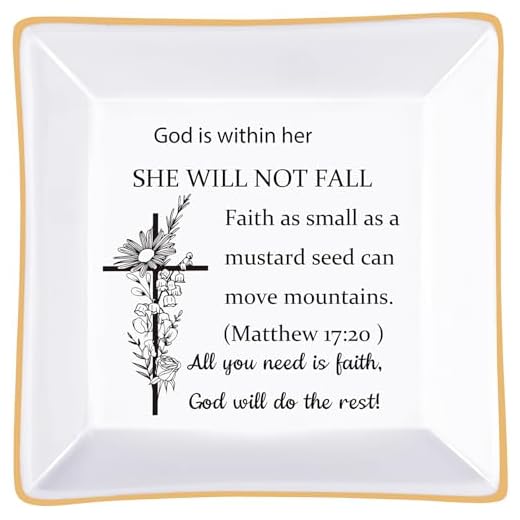 Faith Jewelry Dish for Christian Women