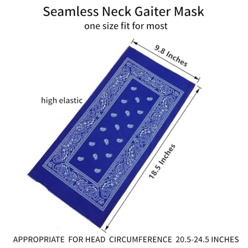 Image of Neck Gaiter Masks Tube Scarf,Seamless Bandanas Buffs Gators,Ourdoor Face Mask Face Covering Multi Headwear