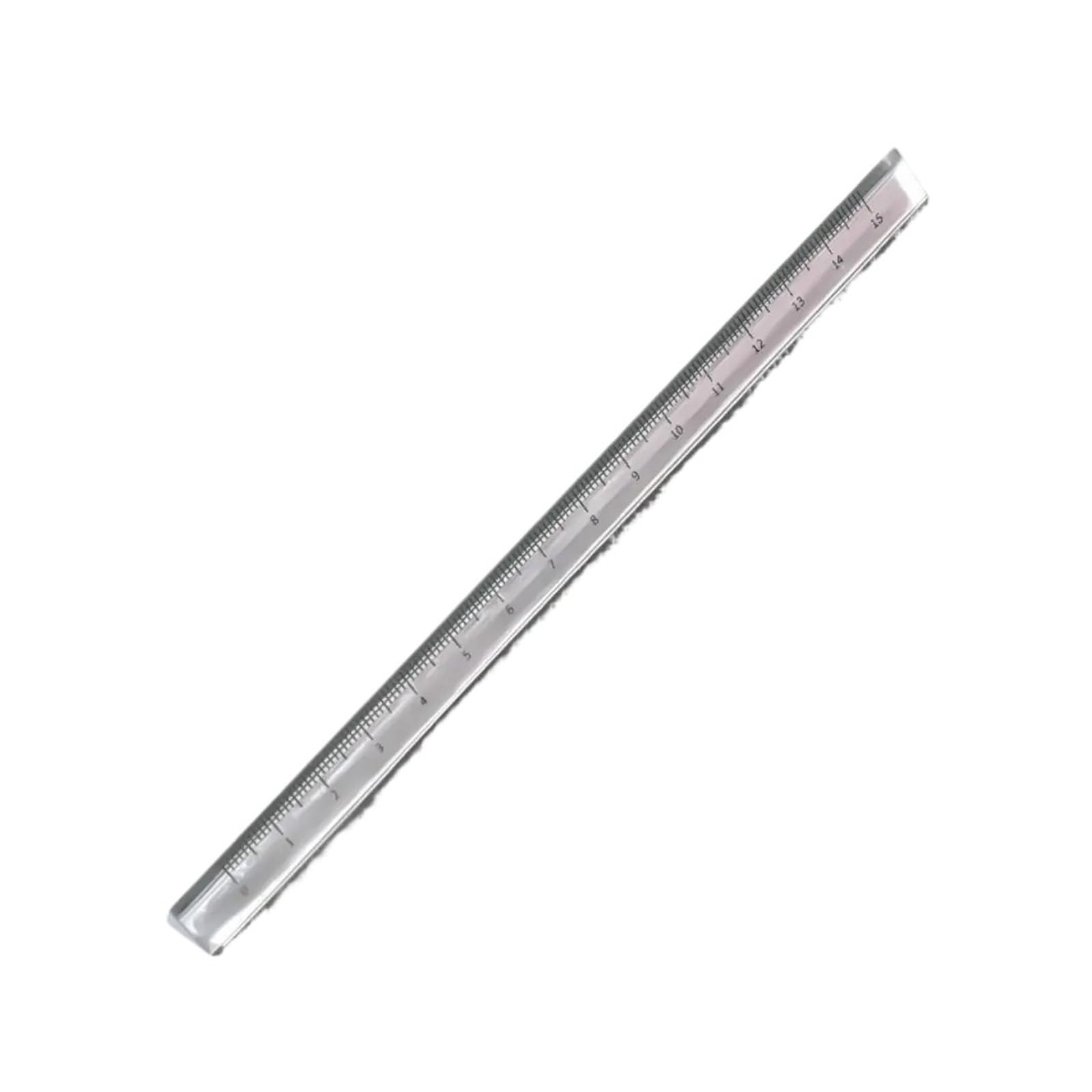 Aywtiun 15Cm-Transparent Architectural Scale Ruler 5Pcs Acrylic Students Creative Stationery 15/20Cm Scale Ruler Triangle Drawing(15Cm-Transparent)