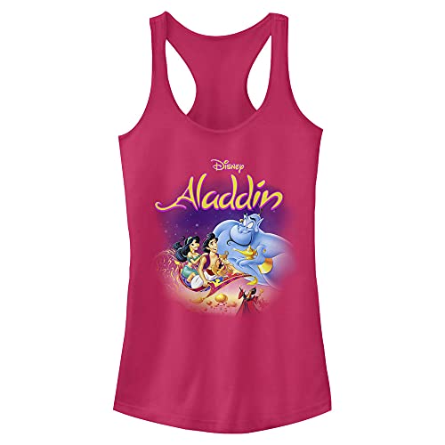 Disney Girls Princess Aladdin VHS Slim Fit, Scoop Hem Racerback Tank