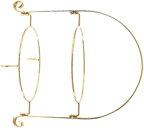 FELTECHELECTR Bandeja de postre Bandeja de metal de 2 niveles Soporte de pastel de metal Soporte para servir soporte para tartas Soporte de plato de