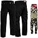 Produktbild German Wear Motorradhose Herrren - Motorradjeans mit 2 CE-Protektoren - Bikerjeans futter aus Aramid-Kevlar-Stoff verstärkt - Cargohose rutsch- & brandfeste Jeanshose mit 6 Taschen Schwarz - 34W / 34L