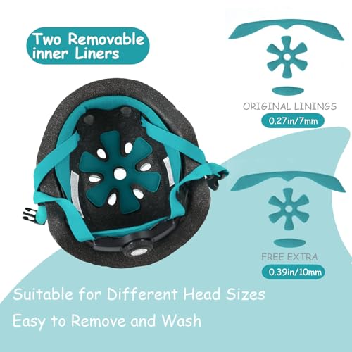 Image of Kids Toddler Bike Helmet, Adjustable and Multi-Sport for Child Boys and Girls, 2 Sizes