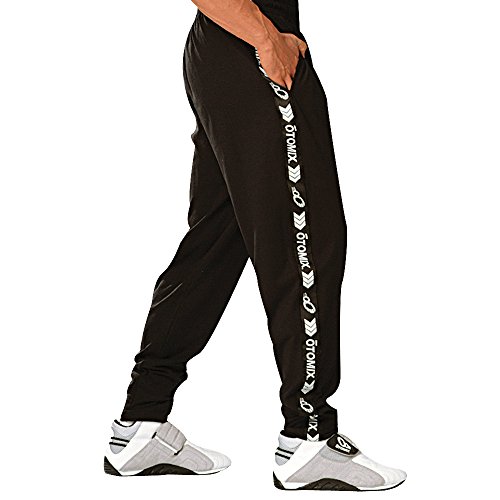 Otomix Men's Signature Stripe Baggy Workout Pants Black (XXX-Large)