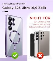 Magnetische Hülle mit Displayschutzfolie für Samsung Galaxy S25 Ultra – Ansicht 3