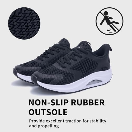 Image of SURRAY Women's Wide Width Walking Shoes - Plantar Fasciitis Arch Support Orthotic Sneakers, Comfortable Tennis Shoes for Casual Gym Workout US Size 6-11