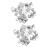 HEALSOPTHY 100 Pièces Colliers de Serrage Acier Inoxydable R-type Résistants Chaleur Fix...