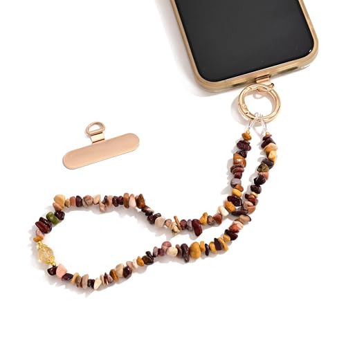 Anti-perte pour téléphone portable avec cordon perles cristal