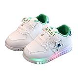 光る靴 男の子 恐竜 車 光るスニーカー キッズ ボーイズ ゴム紐/マジックテープ スニーカー 女の子 幅広 運動靴 小学生 通学履き 子供 靴 滑り止め 通気性 キッズシューズ 可愛い 人気 プレゼント ベビーシューズ 通園(グリーン#B,14.5 cm)