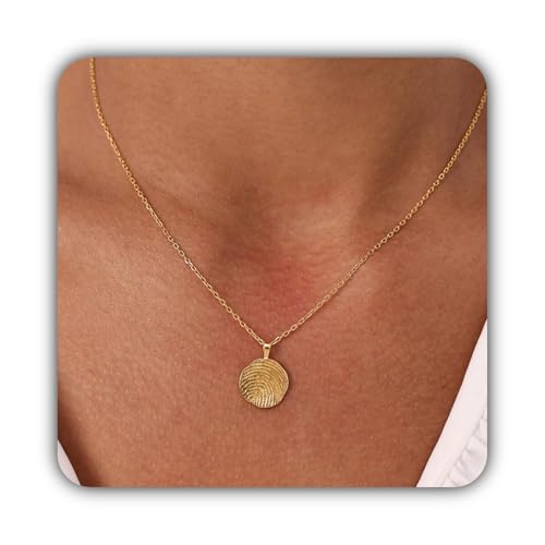 Bijou personnalisé empreinte digitale organique détaillée collier pendentif cercle