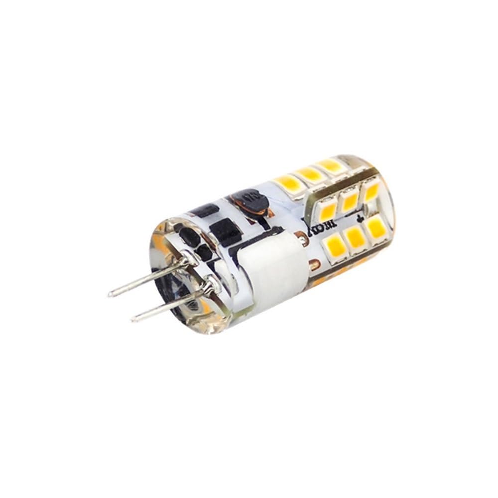 AGIPS FARMACEUTICI AGIP luci a Bassa Tensione 20 pz/Lotto G4 LED Luci 2835SMD 24LED 2W AC/DC12V Senza Sfarfallio Lampada Alogena di Ricambio Lampadine per la casa (Dimensione : Warm White)