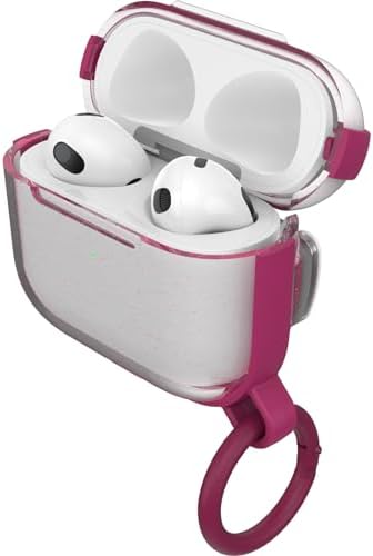 OtterBox Clear Kopfhörer Hülle für AirPods (3. gen), Transparent/Rosa
