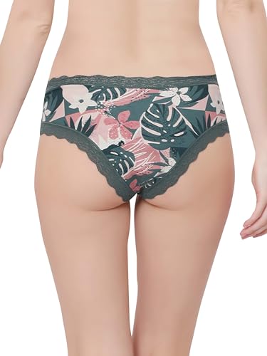 Image of THIRD QUADRANT Cotton Stretch Printed Hipster Panty for Women || Underwear for Woman || (Pack of 3) Assorted