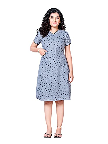 Image of PNAEONG Women Cotton Maxi Sleepwear