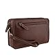 Picard Handgelenktasche S mit Reisverschluss Toscana Leder Small 14 x 23 x 5,5 cm (H/B/T) Herren Aktentaschen (8966), braun