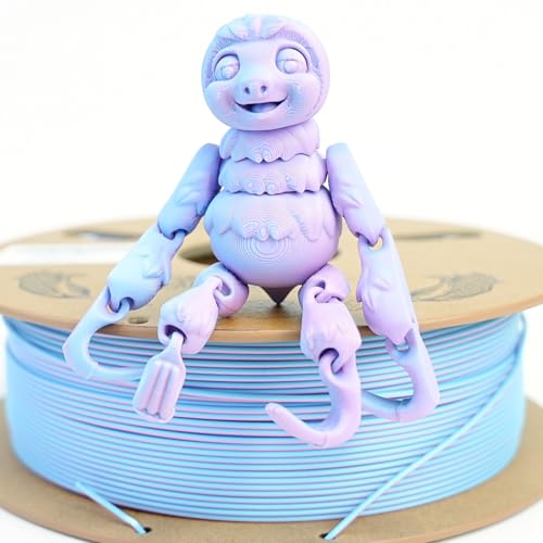 Image of Gratkit Matte Tri-Color PLA Filament,Coextrusion PLA Filament 1.75mm, + /-0.03mm, 1KG /Roll, High Speed Matte PLA,Rose Ouartz