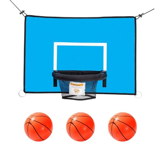 Anneau de basket-ball pour trampoline accessoire réglable tout temps