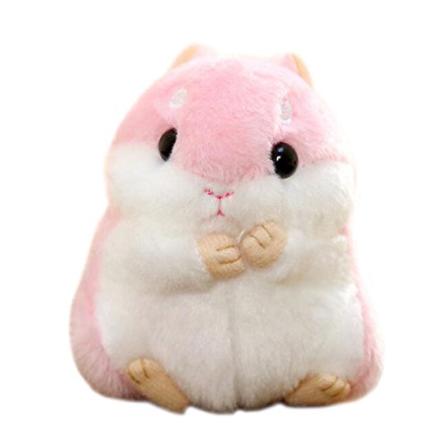 Coussin en peluche hamster rose de 10 cm, cadeau d'anniversaire idéal