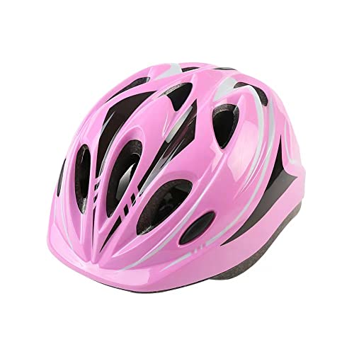Lamake 自転車 ヘルメット 子供 幼児用ヘルメット ローラーブレード サイクリング アイススケート 通学用スポーツヘルメット 保護用ヘルメット脱着可能シールド サイズ調節可能 洗濯可能 軽量 11個通気穴 流線型 女の子 男の子 10色(ピンク)