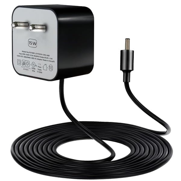 AC Adapter Power Supply Charger 15W for Amazon Echo Dot 12v Black Compatible for Amazon Alexa Echo Dot (3rd gen and 4th gen)-image-32