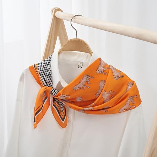 Neck Scarf For Womens Silky Head Scarves Hair Bandanas 27.5” Square Scarf Fashion Accessories lightweight2
