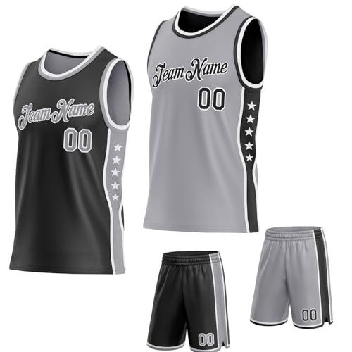 Custom Basketball Reversible Jersey Sets for Men Women Youth Boys