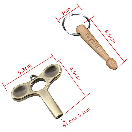 Rayzm Luxus Trommel Stimmschlüssel und Trommel Schlüsselanhänger, Neuheit Geschenk für Drummer (2er Pack) - Image 5
