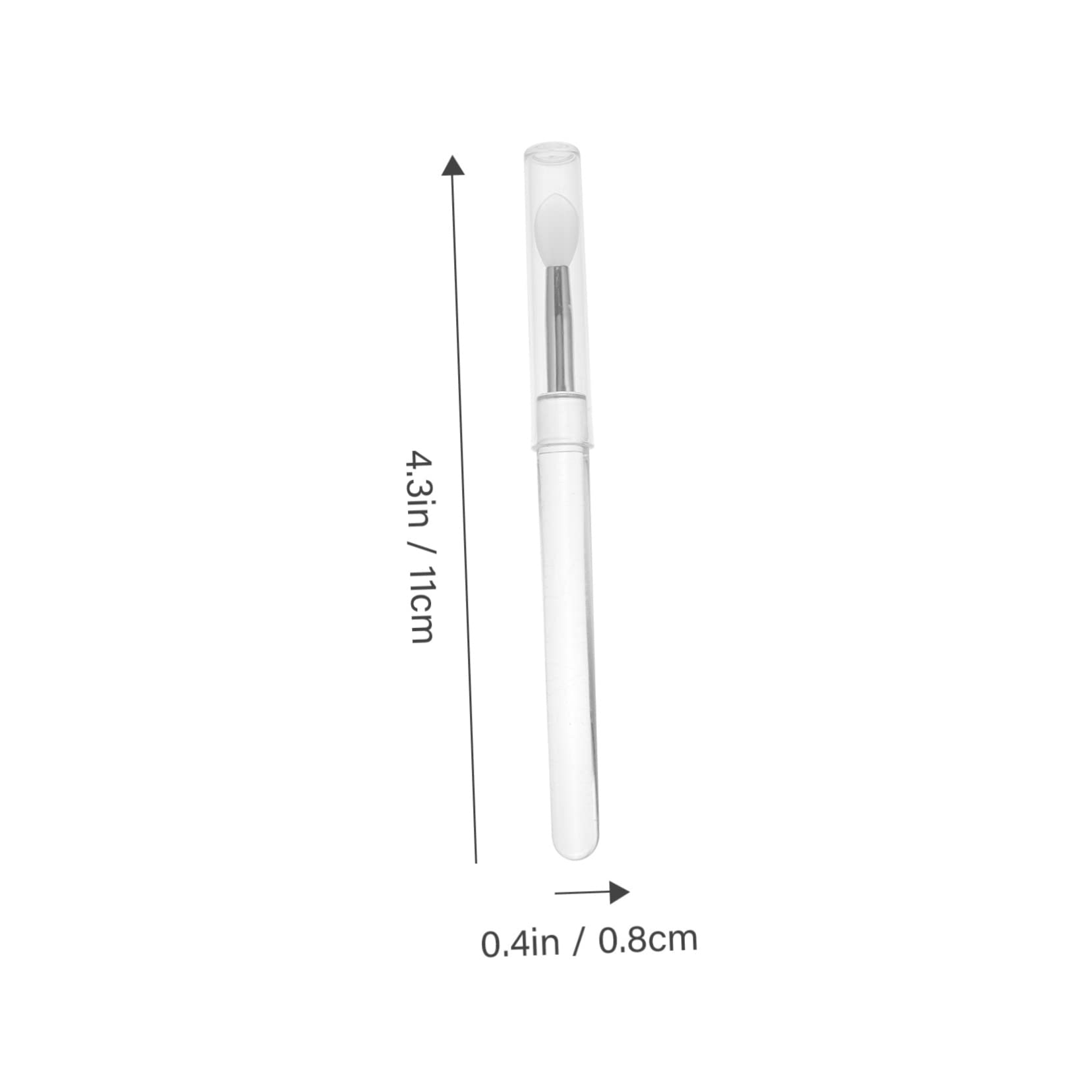 Beatifufu Silicone Lip Brush Set 4pcs Retractable Lip Makeup Brushes Lipstick Applicators Lip Mask Brush Beauty Tools