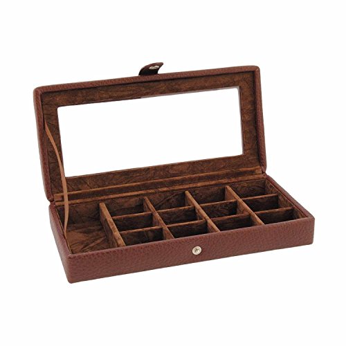 Estuche de anillos, pendientes o gemelos Talla: U Color: MARRON