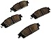 GM Genuine Parts 171-1228 Rear Disc Brake Pad Set with Clips