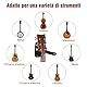 Vinabo Gitarrenständer mit Haken, Gitarre, Wandhaken, Ständer, Wandmontage, für E-Gitarre, Bass, Elektrische Ukulele Violine (1 Stück), Schwarz