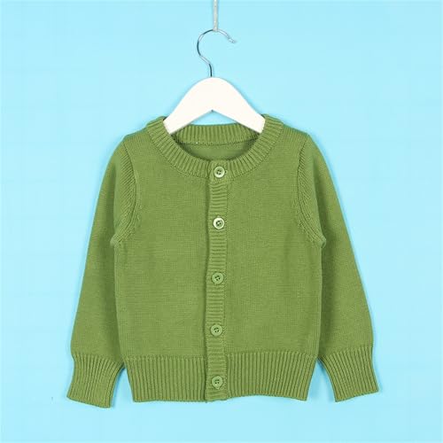 Girls' Uniform Cardigan Sweater Classic Knit Cardigan Preppy Sweater Crewneck Button Front Outerwear Kids Girls Knit Shirt4