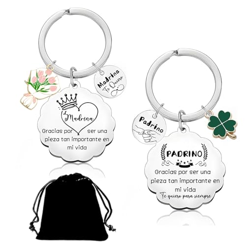 Regalo para Madrina y Padrino Llavero Quiere Ser Mi Madrina y Padrino Llavero Quieres Gracias por Ser una Pieza Tan Importante Anuncio Embarazo Comunión idea Regalo Navidad Padrino y Madrina (2)