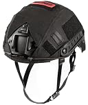 Onetigris Tactical Helmet - Airsoft Fast Helmet PJ Type Military Helmet With Helmet Cover & Nvg Mount Goggles for Cqb Shooting Paintball, Black…