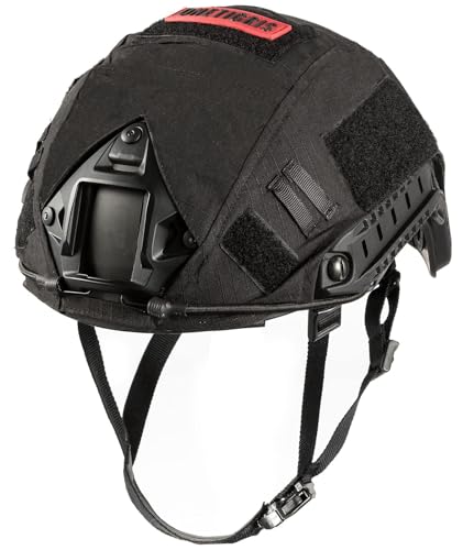 Onetigris Tactical Helmet - Airsoft Fast Helmet PJ Type Military Helmet With Helmet Cover & Nvg Mount Goggles for Cqb Shooting Paintball, Black…